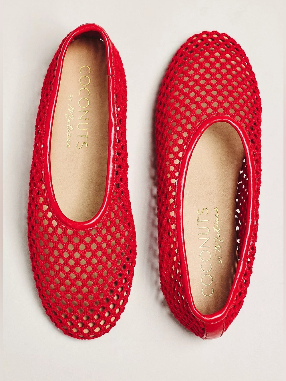 NWT Anthropologie Coconuts by Matisse Marta Mesh Ballet Flats Size 9